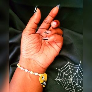 The Nightmare Before Christmas Jack Skellington Stretch Guitar Pick Bracelet